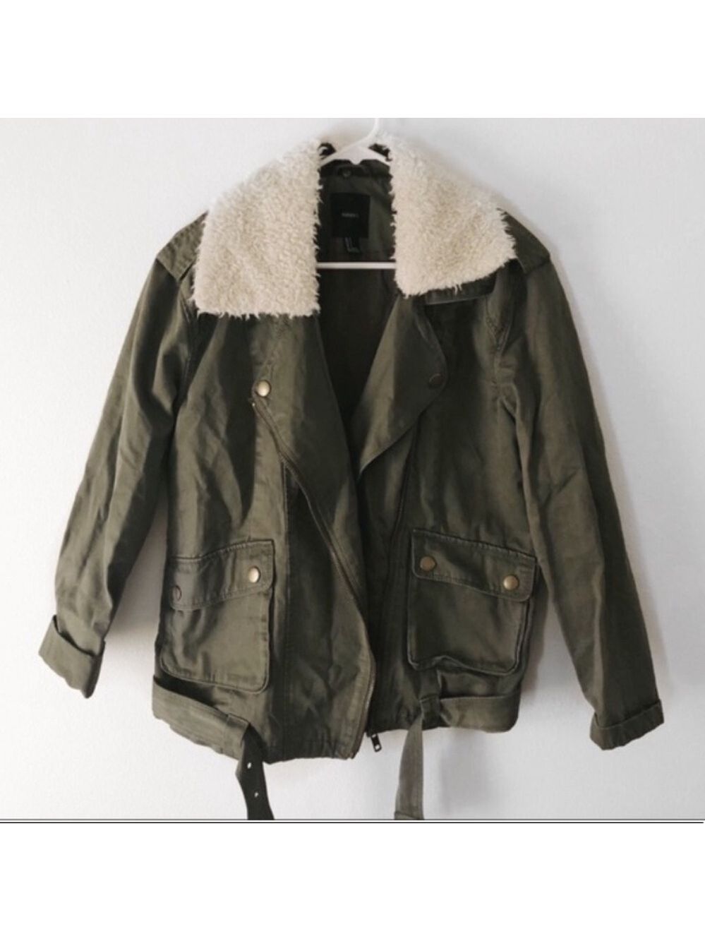 FOREVER 21 Utility Olive Green Parka Jacket